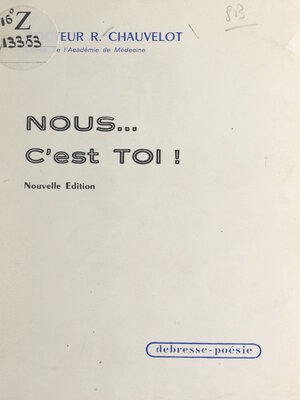 cover image of Nous c'est toi !